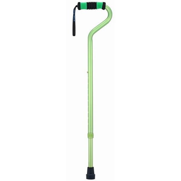 Sky Med Sky Med SM-060001G Standard Offset Walking cane- Green SM-060001G